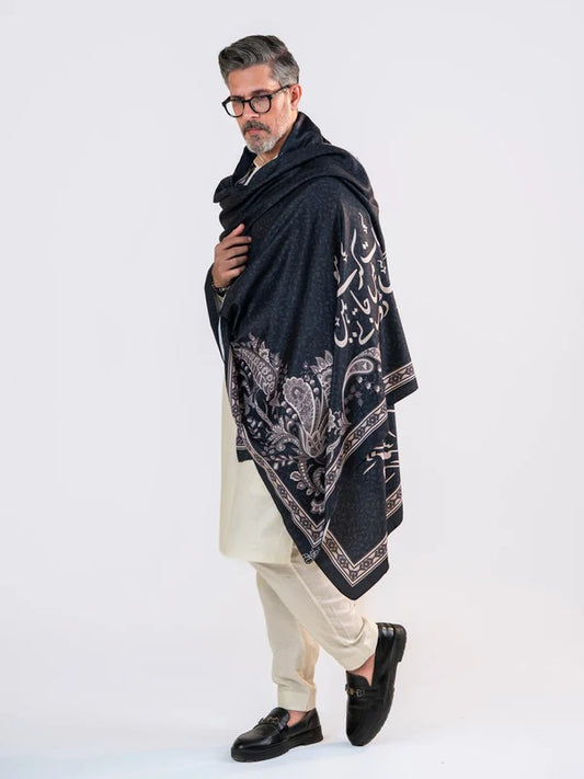 Gehrai Wool Shawl (Black)