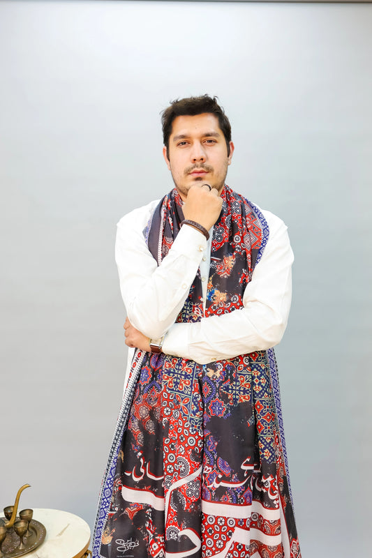 Sindh saqafati Ajrak Odhni
