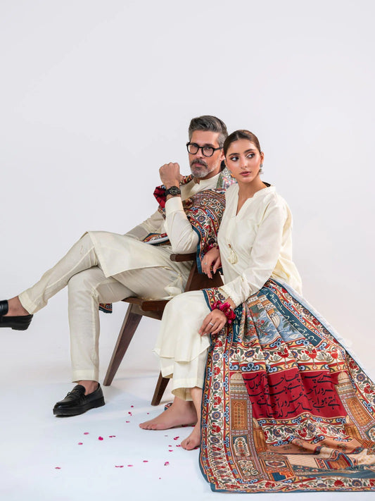 Mughal Mahal Wool Shawl